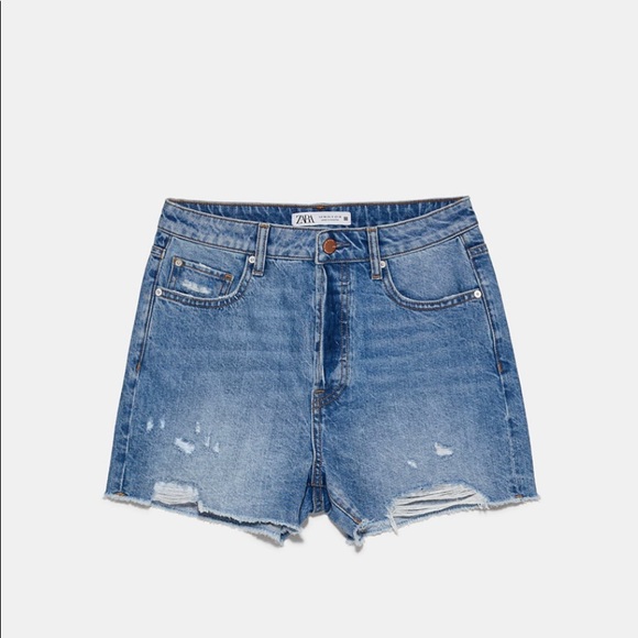 Zara ripped denim shorts. Size 0 (25)